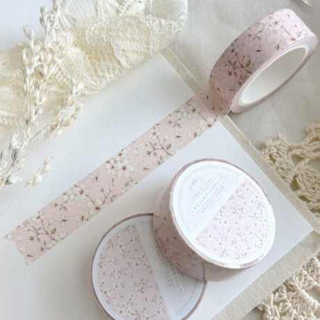 leelajournals Pink Sakura Floral Washi Tape 15mm