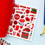 Your sticker stash is about to get very color-coordinated 🌈 Sticker the Rainbow Book Vol. 2: In Real Life is packed with 1500+ photorealistic stickers in every shade imaginable, from juicy lemons and shiny silver treasures to butterflies, vintage objects, florals, gems, and colorful everyday finds. With 30 pages of ultra-realistic stickers (plus 4 pages of alphabet + number stickers!), this book is basically a rainbow treasure hunt for your journal, planner, snail mail, laptop, or craft cart.