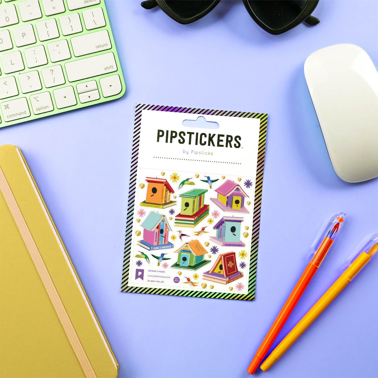 Pipsticks - Booked A Room Sticker Sheet

PipStickers are the PERFECT gift for the sticker lover in your life - even if it's you! These unique PVC designs come on a clear backing and cannot be found anywhere else.

Includes one 4'' x 4'' sheet of Booked A Room PipStickers and includes the Pipsticks manifesto.