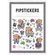 PipStickers are the PERFECT gift for the sticker lover in your life - even if it's you! These unique PVC designs with holographic silver foil accents come on a clear backing and cannot be found anywhere else.

Includes one 4" x 4" sheet of Capy Classmates PipStickers and includes the Pipsticks manifesto.