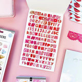 Sweet, nostalgic, and a little bit extra—in the best way. The Coquette Junk Journal Sticker Book is packed with all the pretty details your pages have been waiting for. Think bows, florals, frames, patterns, alphabets, and darling vintage-inspired bits made for layering, collaging, and documenting every little moment.