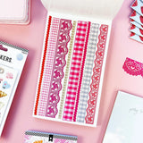 Sweet, nostalgic, and a little bit extra—in the best way. The Coquette Junk Journal Sticker Book is packed with all the pretty details your pages have been waiting for. Think bows, florals, frames, patterns, alphabets, and darling vintage-inspired bits made for layering, collaging, and documenting every little moment.