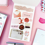 Sweet, nostalgic, and a little bit extra—in the best way. The Coquette Junk Journal Sticker Book is packed with all the pretty details your pages have been waiting for. Think bows, florals, frames, patterns, alphabets, and darling vintage-inspired bits made for layering, collaging, and documenting every little moment.