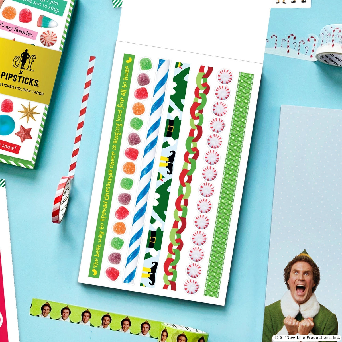 Buddy the Elf has officially taken over your junk journal! Our Elf Junk Journal Sticker Book is packed with iconic movie moments, festive patterns, colorful borders, and all the Christmas cheer you can fit into 30 pages. Perfect for decking out your journal, making holiday cards, and spreading Christmas cheer one sticker at a time.