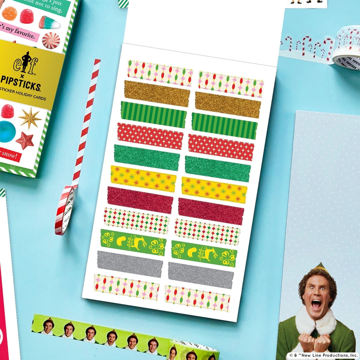 Buddy the Elf has officially taken over your junk journal! Our Elf Junk Journal Sticker Book is packed with iconic movie moments, festive patterns, colorful borders, and all the Christmas cheer you can fit into 30 pages. Perfect for decking out your journal, making holiday cards, and spreading Christmas cheer one sticker at a time.