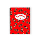 Pipsticks - Monchhichi Red Spiral Notebook