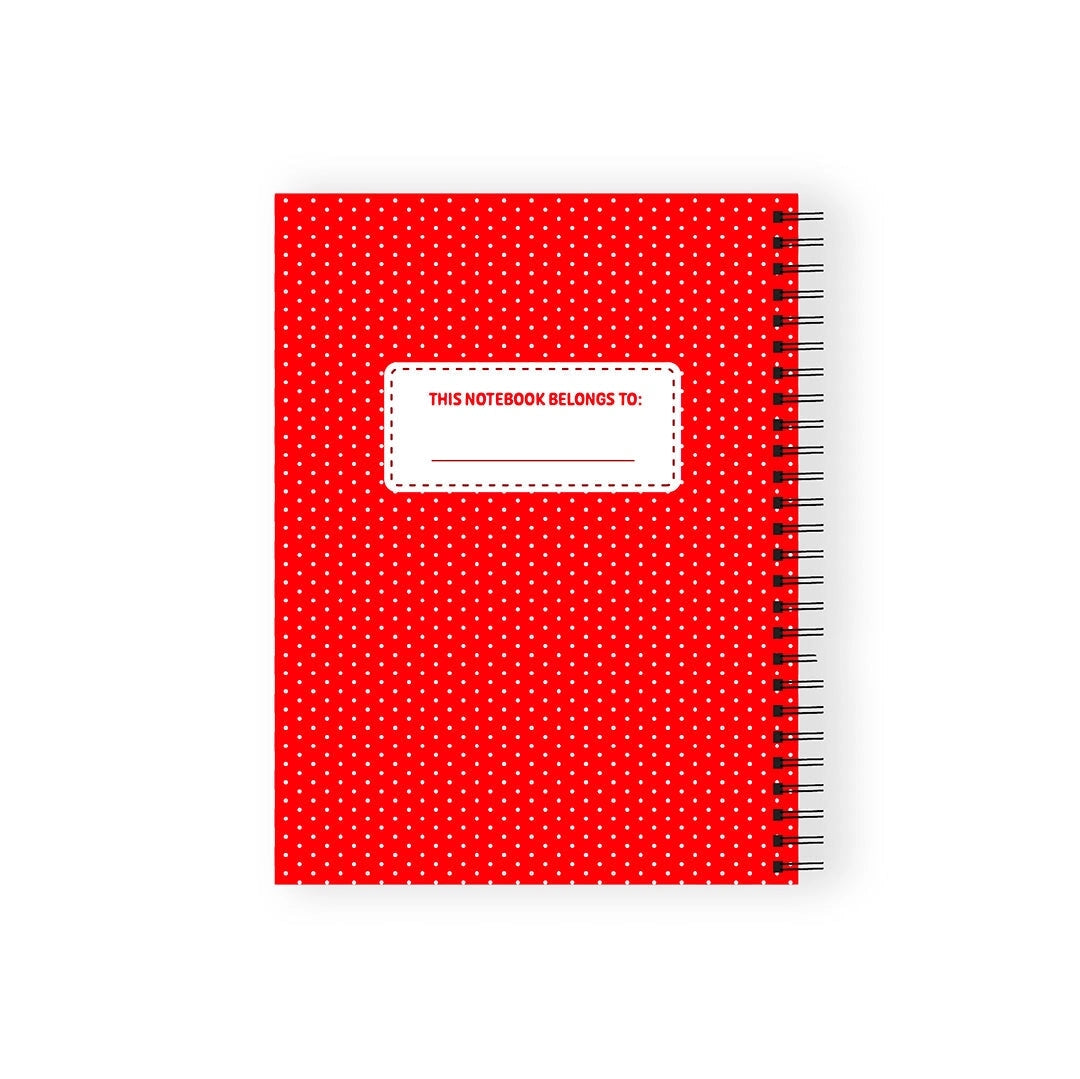Pipsticks - Monchhichi Red Spiral Notebook