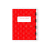Pipsticks - Monchhichi Red Spiral Notebook