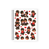 Pipsticks - Monchhichi Red Spiral Notebook