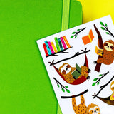 PipStickers are the PERFECT gift for the sticker lover in your life - even if it's you! These unique PVC designs with gold foil accents come on a clear backing and cannot be found anywhere else.

Includes one 3" x 7" sheet of Slow Reads PipStickers and includes the Pipsticks manifesto.