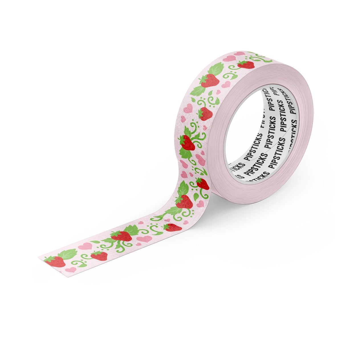 This delightful Strawberry Shortcake Berry Patch Washi from Pipsticks is a must-have addition to your sticker collection. The vibrant colors and whimsical design add a touch of fun to any surface. As a Pipsticks product, it reflects our commitment to creating stickers that are not just trendy, but also a bit quirky. Designed to brighten your day and add a dash of fun to your items.

Includes one 15mm x 10m roll of Two-Tone Hearts Washi Tape.