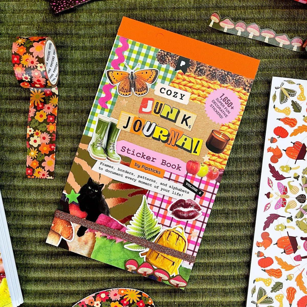 Pipsticks - Fall Junk Journal Sticker Book