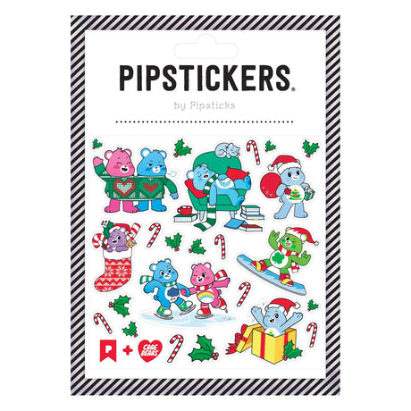PipStickers are the PERFECT gift for the sticker lover in your life - even if it's you! These unique PVC designs with silver glitter foil accents come on a clear backing and cannot be found anywhere else.

Includes one 4'' x 4'' sheet of Care Bears Holiday Amusements PipStickers and includes the Pipsticks manifesto.