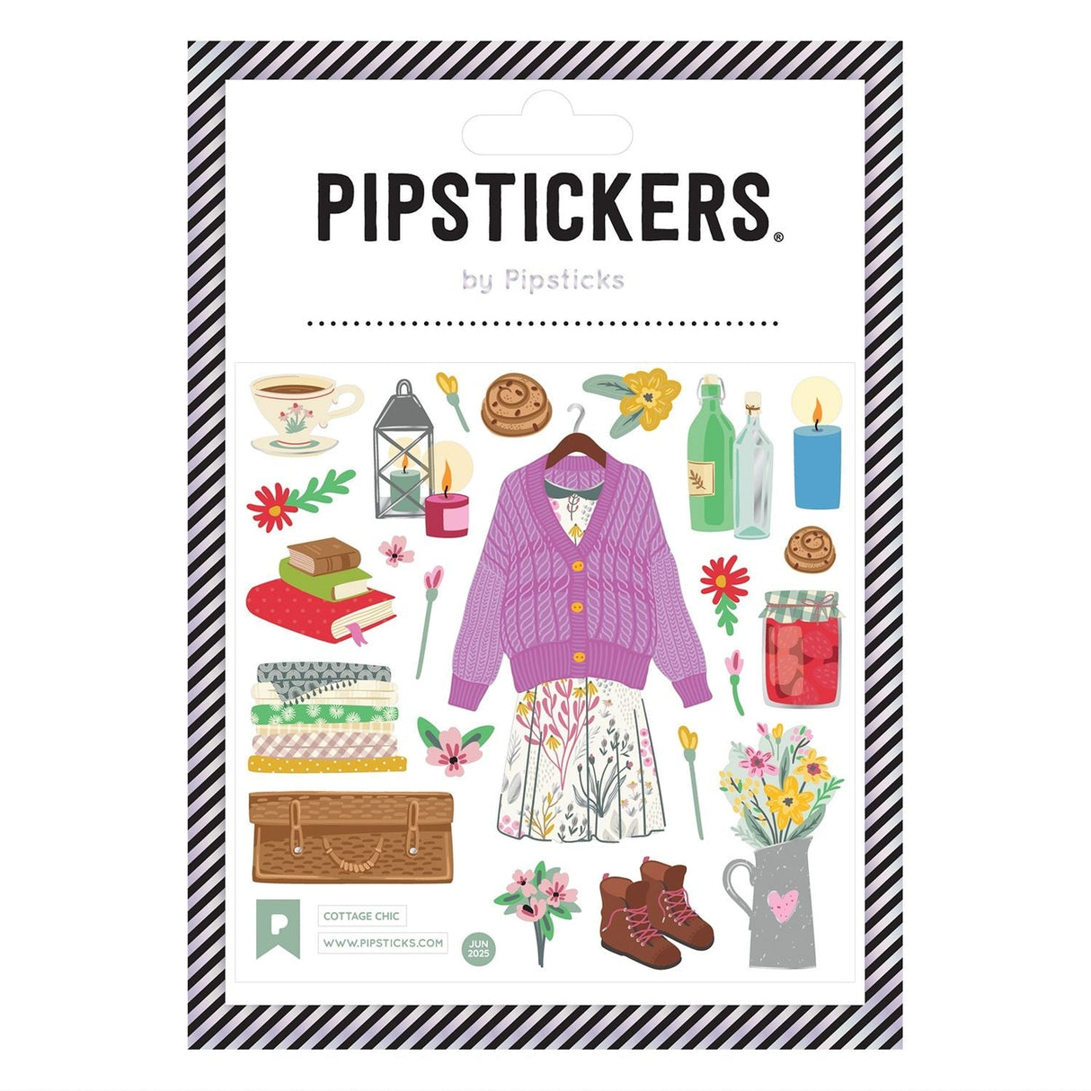 Pipsticks Sticker Sheet - Cottage Chic
