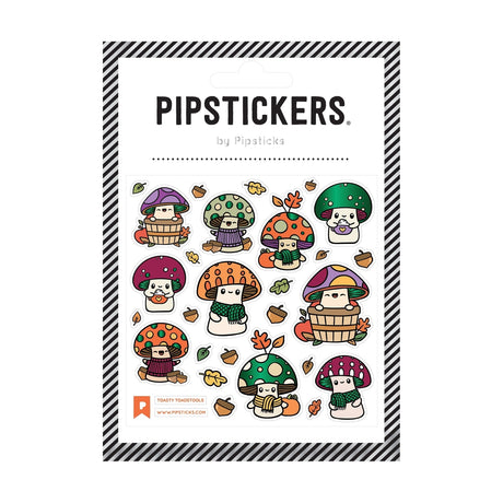 Cozy season just got cuter! Toasty Toadstools PipStickers feature the sweetest little mushrooms bundled up in scarves, sweaters, and hats, surrounded by tiny fall leaves and woodland details. Perfect for planners, journals, happy mail, and adding a warm-and-cozy touch to all your fall decorating.