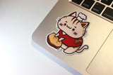 Pizza Cat Vinyl Sticker