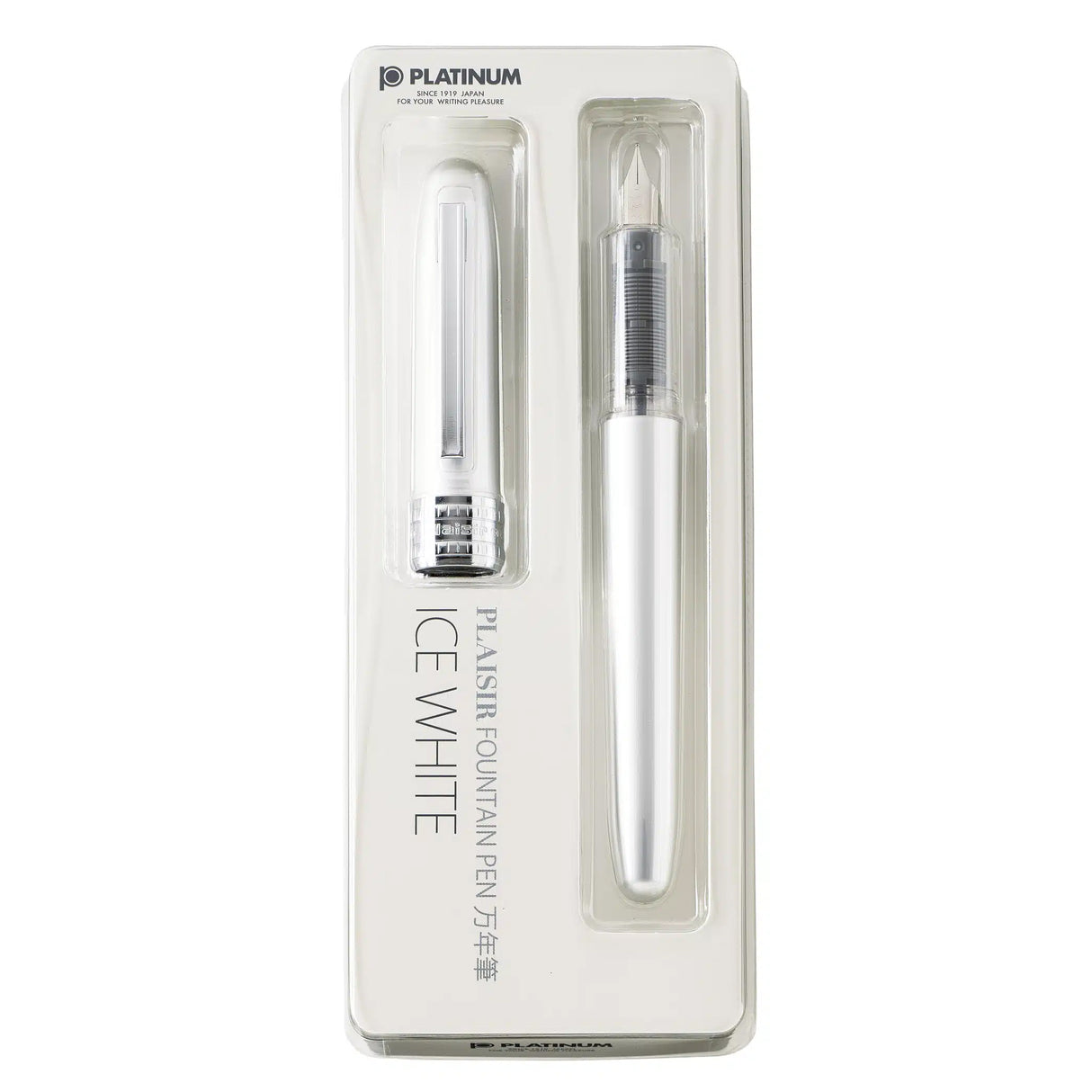 Platinum Plaisir Fountain Pen - Ice White