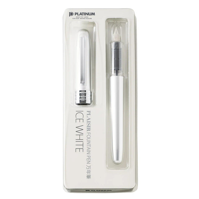 Platinum Plaisir Fountain Pen - Ice White
