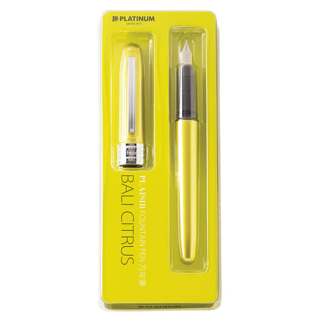 Platinum Plaisir Fountain Pen F Nib - Bali Citrus