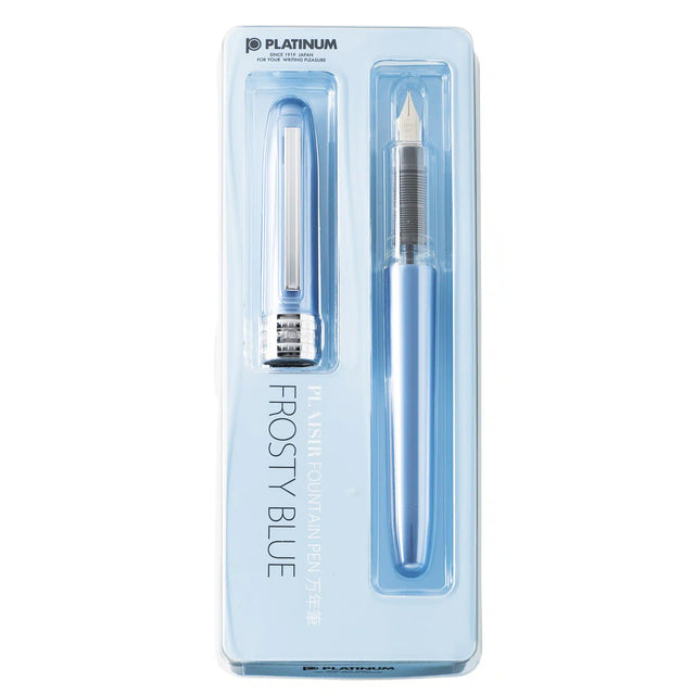 Platinum Plaisir Fountain Pen - Frosty Blue