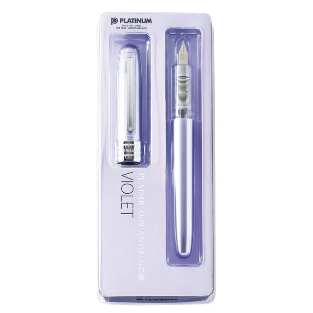 Platinum Plaisir Fountain Pen F Nib - Violet