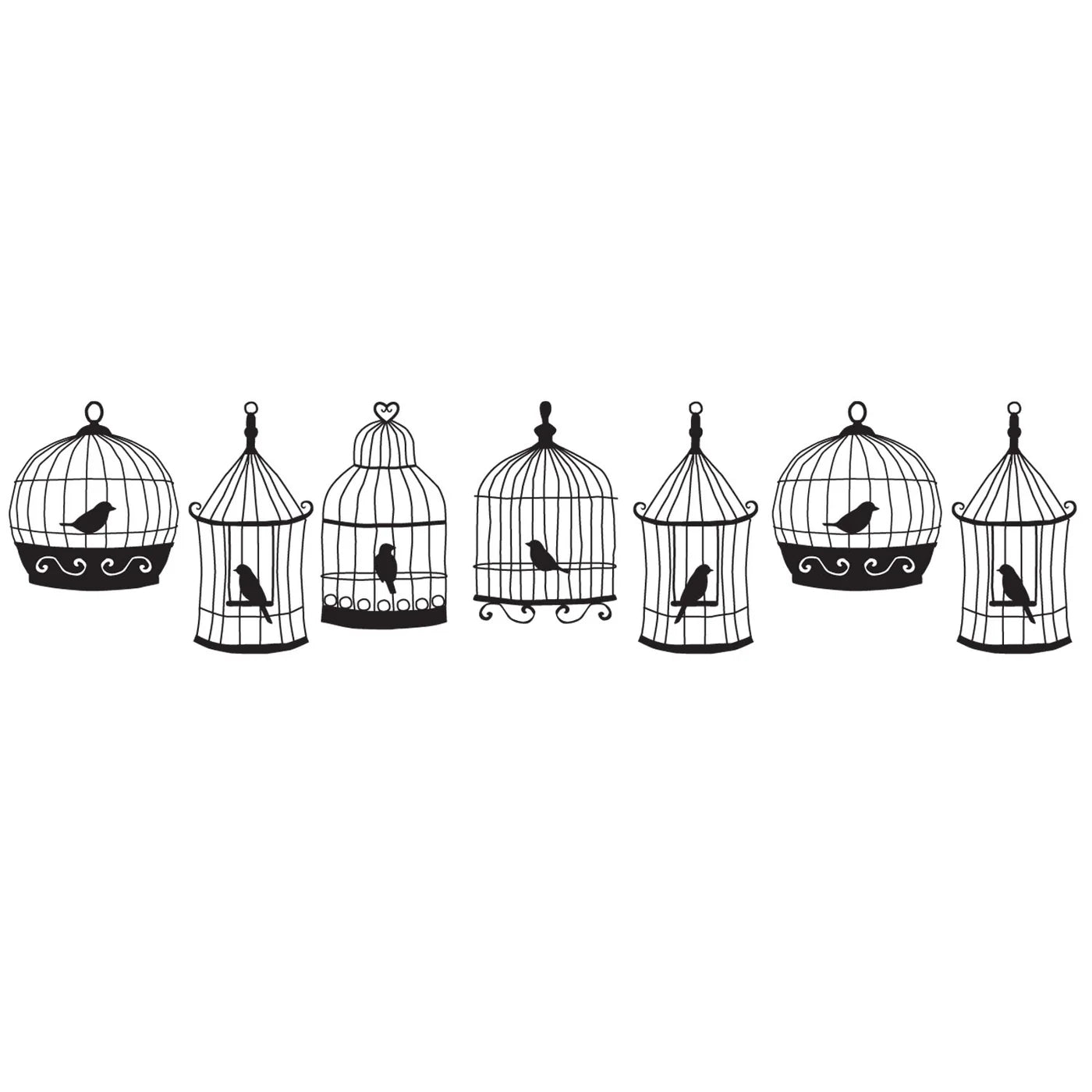 Black self-inking bird cages cartridge to fit into PLUS Decoration Roller Applicator. Uses a pigment and oil-based ink.
