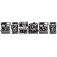 Black self-inking camera cartridge to fit into PLUS Decoration Roller Applicator. Uses a pigment and oil-based ink.