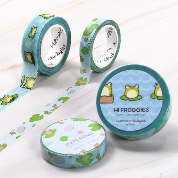 Ponds and Froggies Washi Tape (Set of 2)