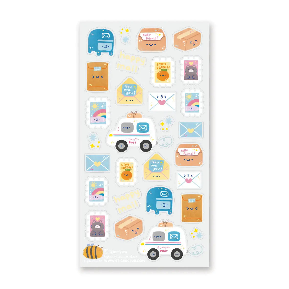 STICKII Postmarked with Love Sticker Sheet