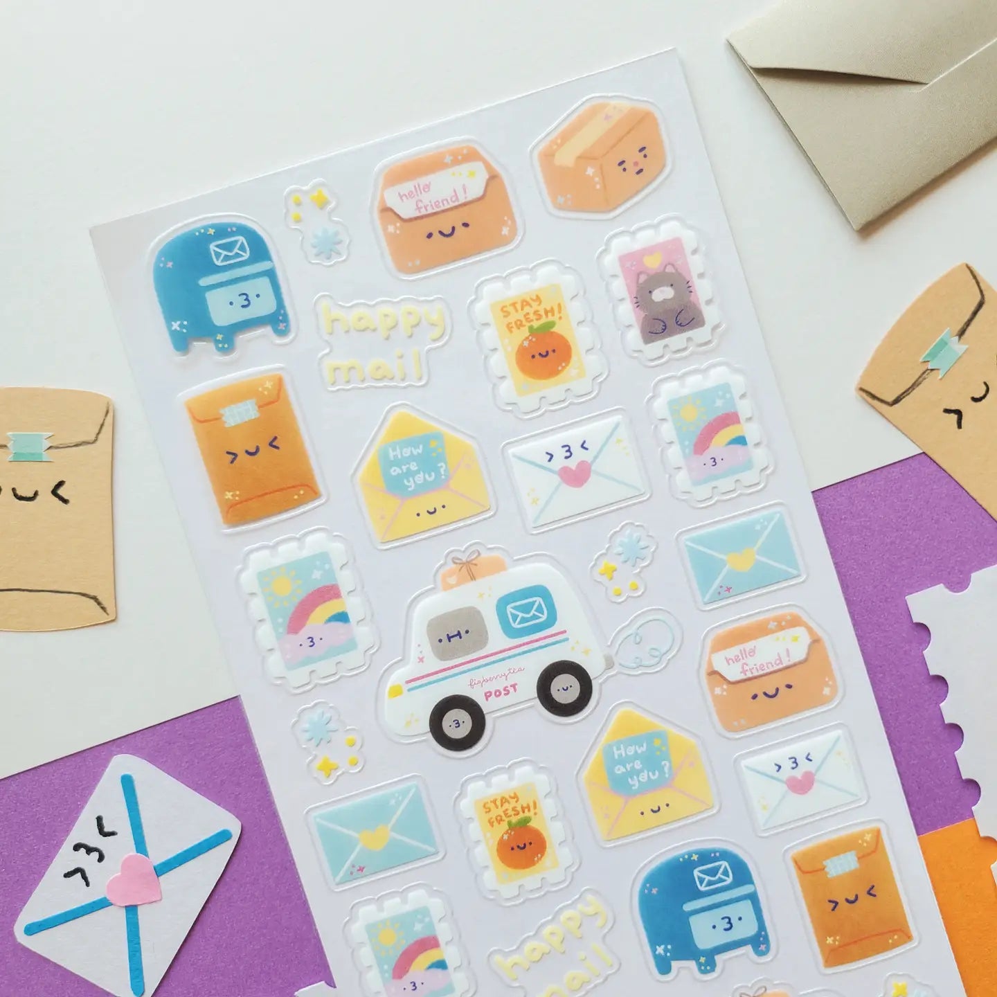 STICKII Postmarked with Love Sticker Sheet