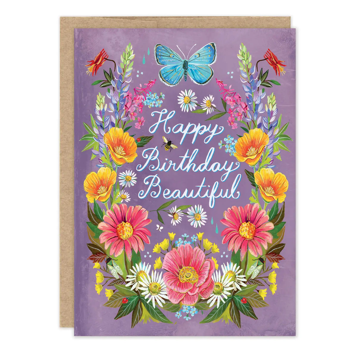 Prairie Flowers Birthday&nbsp;Card

Inside verse: Celebrating the incredible person you are, today and always

• Gold foil details
• Illustrated by Katie Daisy
• Size: A6, 4.5" x 6.25"
• Paired with a kraft envelope
• Printed in the USA on beautiful FSC-certified 10% post-consumer waste recycled paper.
• Eco-friendly, 100% recyclable

About The Artist: Katie Daisy was raised by the birds and warm breezes of small-town Lindenwood, Illinois, brought up among the wildflowers with roots planted deeply in the na