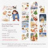 Pre-cut Reindeer's Journey Wide Washi / PET Tape