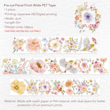 Say hello to warm days and even warmer vibes with our&nbsp;Pre-cut Floral Finch Wide PET Tape. Featuring soft orange florals and dainty finches, this tape is like golden hour wrapped on a roll. It’s pre-cut, so you can peel, stick, and get creative without the scissors scramble. Whether you’re journaling, planning, or decorating happy mail, this one’s got that sweet sunny magic your pages have been waiting for.

Brand: WT (&nbsp;The Washi Tape Shop)
Pre-cut PET Tape
Size: 60mm×5m
Design Loop: 100cm
