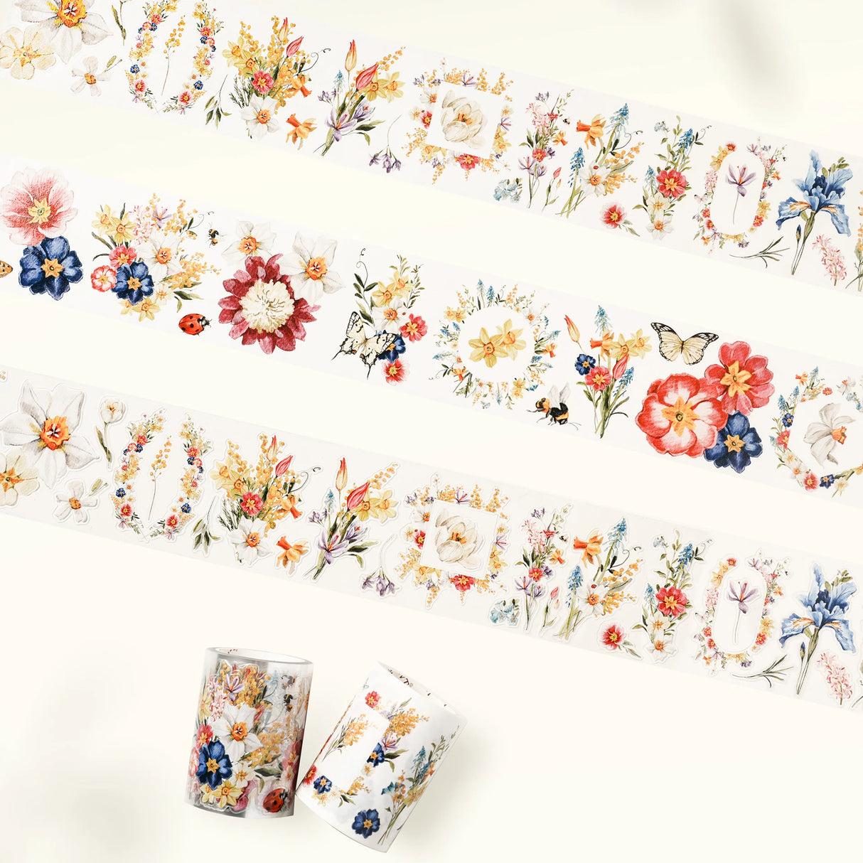 Step into the soft rustle of a summer meadow with the&nbsp;Pre-cut Sunlit Meadow Wide PET Tape. With every pre-cut piece, golden florals and sun-drenched grasslands come alive, bringing a touch of nature’s carefree rhythm to your creative pages. Like sunlight captured on paper, it’s a gentle invitation to pause, breathe, and create in full bloom.

Brand: WT (&nbsp;The Washi Tape Shop)
Pre-cut PET Tape
Size: 60mm×5m
Design Loop: 100cm