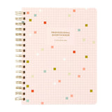 Stay organized and inspired with the Professional Overthinker Spiral Notebook! Featuring lined pages for all your thoughts, lists, and brainstorms, this 7” x 9” wire-bound notebook is perfect for journaling, note-taking, or planning your next big idea. The playful cover design makes it a great desk companion or a fun gift for students, writers, teachers, or anyone who loves to jot things down. Whether you’re tackling to-do lists or letting your creativity flow, this stylish and functional notebook is here t