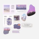 BGM Purple Misty Agenda Flake Sticker