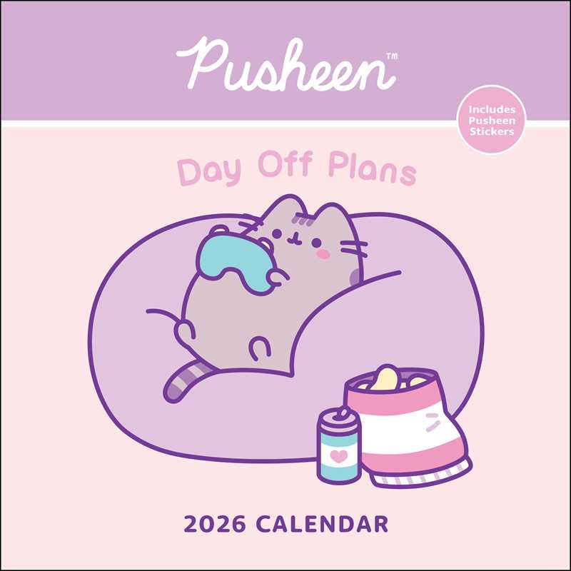 Pusheen 2026 Wall Calendar By Claire Belton
