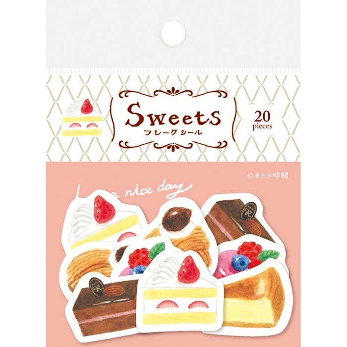 Pegatinas de hojuelas de pastel