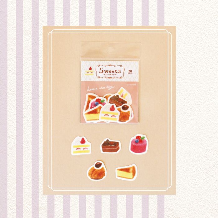 Pegatinas de hojuelas de pastel