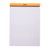 Rhodia's iconic staple-bound pad, now available in three distinct new colors: Azure, Peacock, and Plum.

Made in France
Size: 8.25 x 11.75""

80gsm ultra white paper, graph grid
Fountain pen and marker friendly
80 microperforated pages
Cardboard underside provides a firm writing surface

Includes 1 Notepad. Cover color is selected at random.