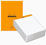 Our famous, French-made, 80g, ultra white and super smooth paper now in desk memo form. Choose from a boxed set (one pad and one iconic orange logo box), or a single pad that's handsome enough to be used alone or as a box refill. Makes a compact and handy desk accessory!

Comes in a refillable protective box.

Size: 4-1/8 x 5-7/8
Detachable Sheets: 240
Paper/Color: 80g/Ultra White
Fountain pen and marker friendly
Exceptionally smooth, acid-free, pH neutral
Cardboard backed, nonskid backing