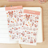 Rabbit Friends Sticker Sheet