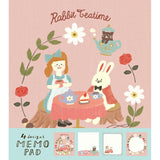 Rabbit Tea Party Memo Pad