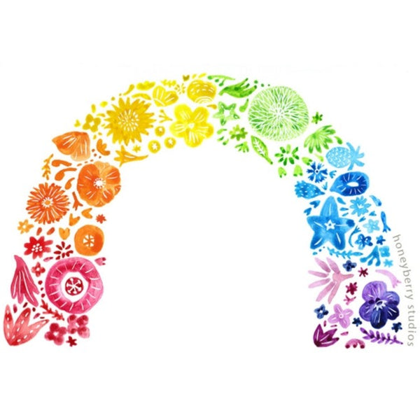 Rainbow Flower Arch Sticker