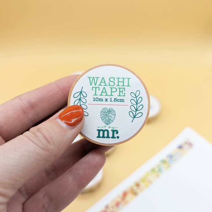 Drawn to Nature - Rainbow Mushroom Washi Tape