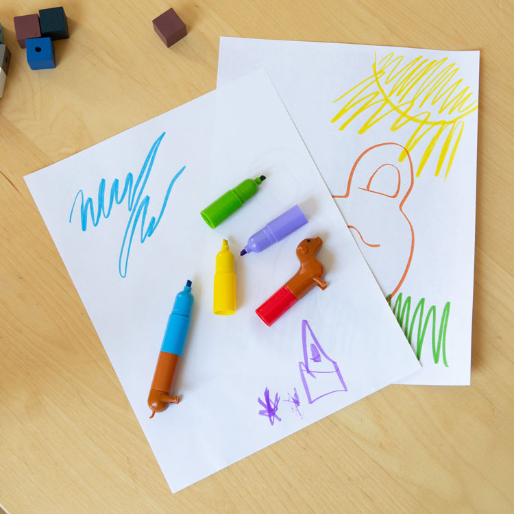 Rainbow Dachshund Markers

Unleash your creativity with this delightful set of six stackable markers, cleverly designed to form a dachshund when assembled. Each vibrant marker represents a segment of the dachshund's body, complete with a charming head and tail.

Perfect for art projects, note-taking, or adding a splash of color to your day.