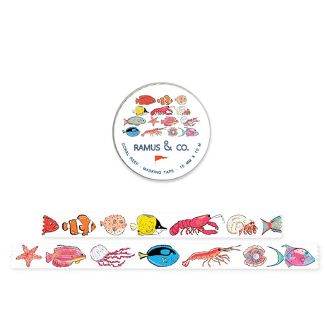 Ramus &amp; Co. - Coral Reef Washi Tape

10 meters of lovable masking tape. A fashionable embellishment for projects, planners, notebooks, notecards, greeting cards, envelopes and invitations. Ramus &amp; Co. masking tape is safe to use on walls, tables, refrigerators, doors and windows. Irresistible designs that will find their way onto everything. Perfect for crafting and gifting!

15mm x 10m
Adhesive tape roll,
Shrink wrapped with unique label
Designed in USA, imported.

By Ramus &amp; Co.