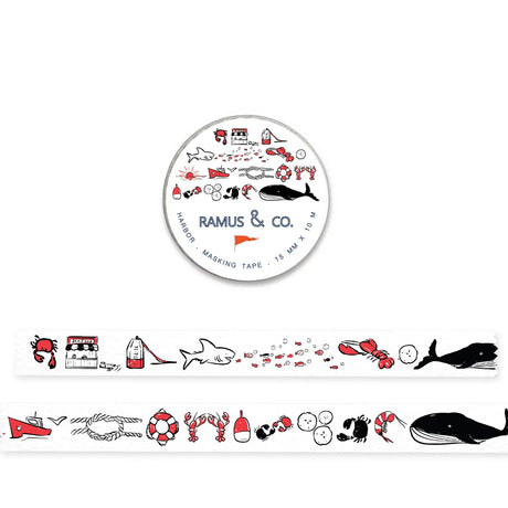 Ramus &amp; Co. - Harbor Washi Tape

10 meters of lovable masking tape. A fashionable embellishment for projects, planners, notebooks, notecards, greeting cards, envelopes and invitations. Ramus &amp; Co. masking tape is safe to use on walls, tables, refrigerators, doors and windows. Irresistible designs that will find their way onto everything. Perfect for crafting and gifting!

15mm x 10m
Adhesive tape roll,
Shrink wrapped with unique label
Designed in USA, imported.

By Ramus &amp; Co.