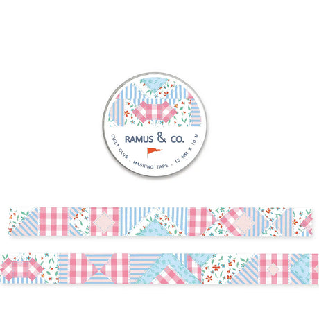 Ramus &amp; Co. - Quilt Club Washi Tape

10 meters of lovable masking tape. A fashionable embellishment for projects, planners, notebooks, notecards, greeting cards, envelopes and invitations. Ramus &amp; Co. masking tape is safe to use on walls, tables, refrigerators, doors and windows. Irresistible designs that will find their way onto everything. Perfect for crafting and gifting!

15mm x 10m
Adhesive tape roll,
Shrink wrapped with unique label
Designed in USA, imported.

By Ramus &amp; Co.