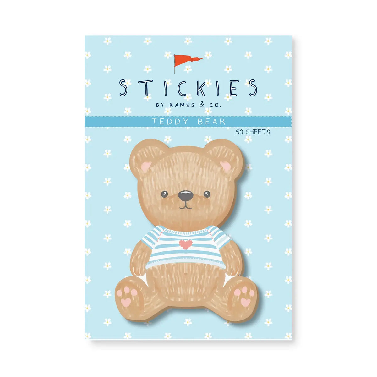 Ramus &amp; Co. - Teddy Bear Sticky Notes

Brighten up your everyday life with Ramus &amp; Co. Stickies!

These 3 x 3.85 sticky notes are great for capturing fleeting thoughts and jotting down long confirmation numbers.

Stylish, functional and guaranteed to make you smile.

A fun gift and a personal stationery must!

3" x 3.85” Sticky Notes
Die Cut Shapes
50 Sheets
4.5” x 6” Backing Card

Imported

By Ramus &amp; Co.